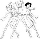 Totally Spies kleurplaat 1